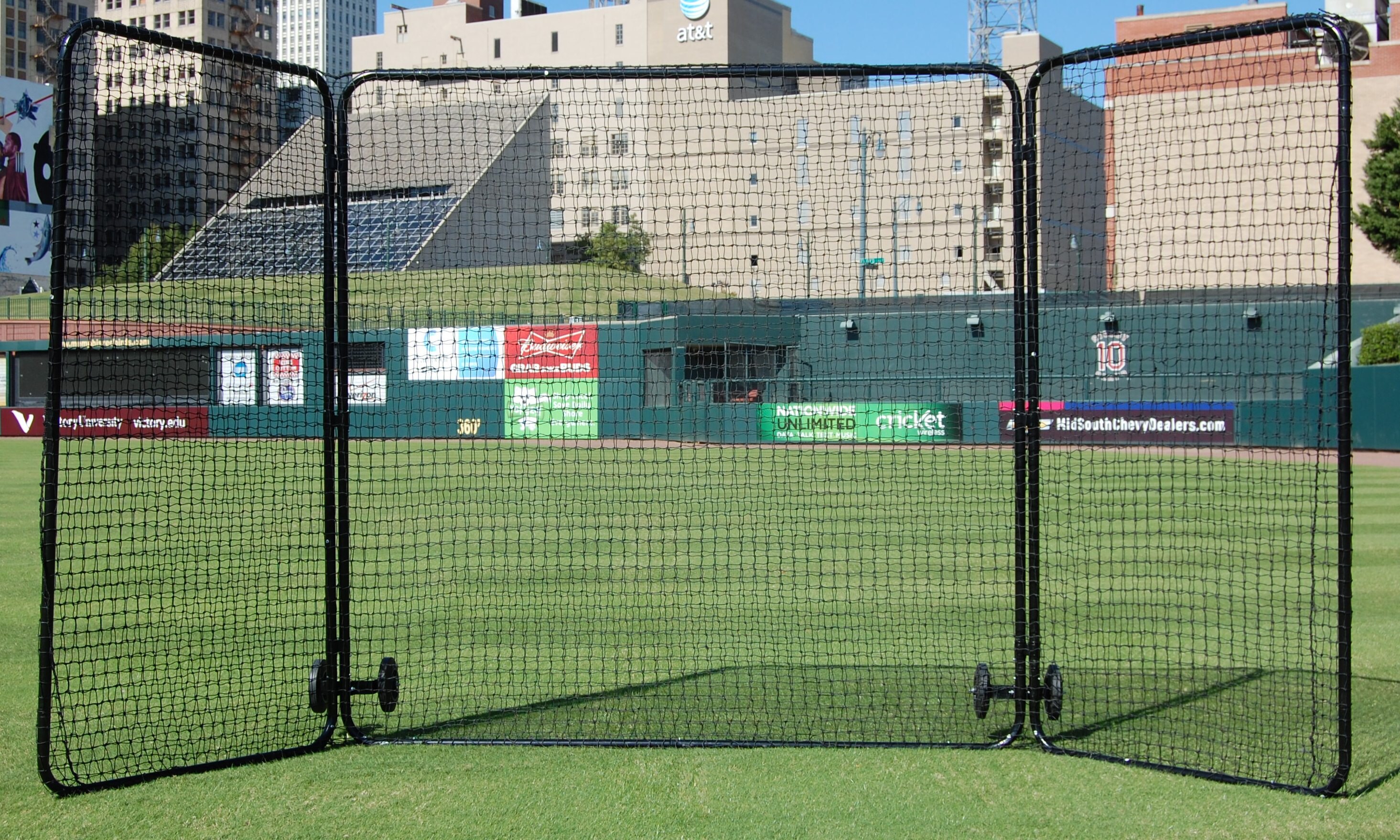 Tri-Fold Baseball Field Screen